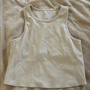 Cream Wrap Athletic Tank Top
